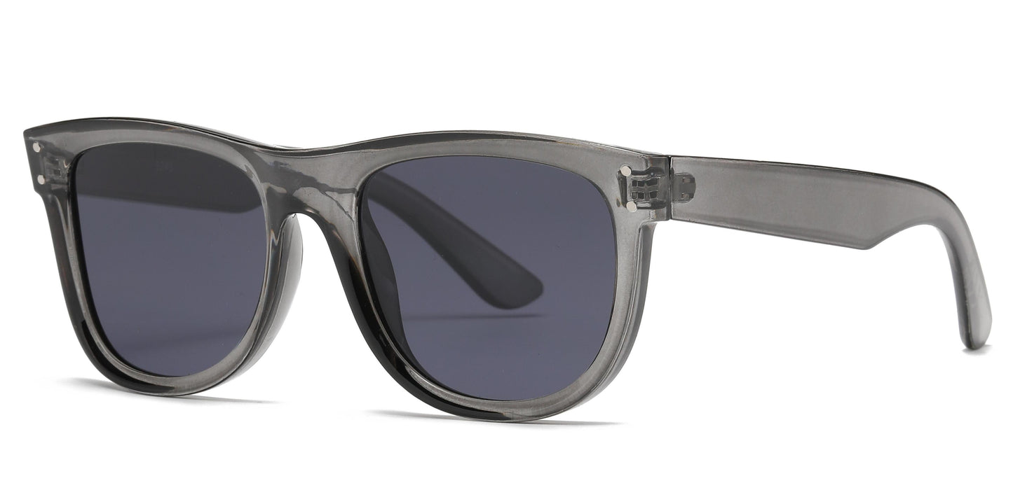 DS-5243 - Lentes de sol de moda con mica cóncava y marco plástico elegante