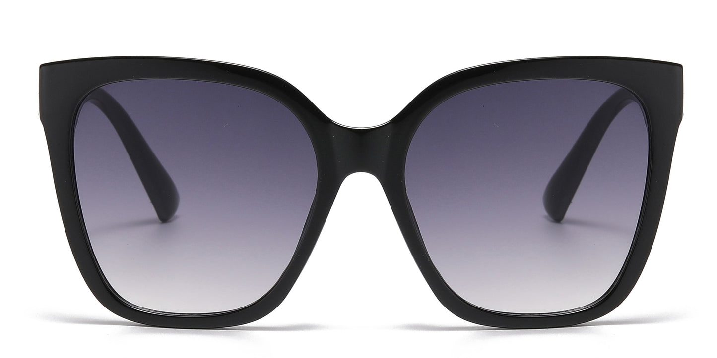DS-5260 - Lentes estilo mariposa con cadena decorativa para mujer y diseño cuadrado