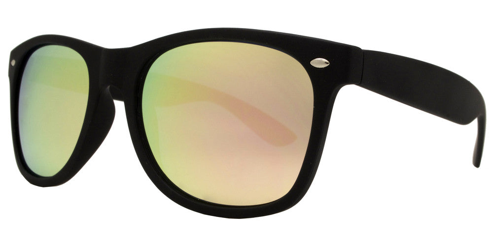 DS-7110 Black Spectrum - Lentes clásicos Horn Rimmed con mica de espejo color espectro