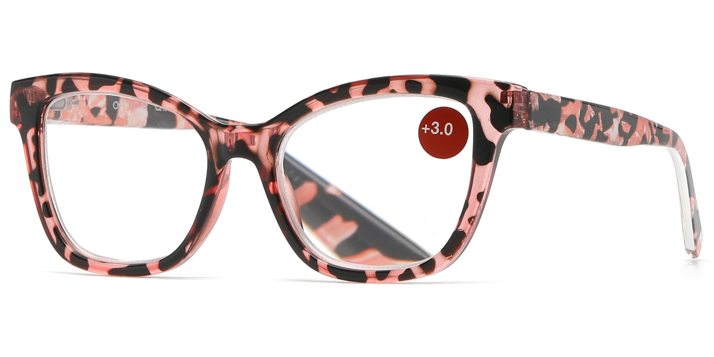 DS-RS 1277 - Lentes de lectura Cat Eye con armazón elegante de plástico