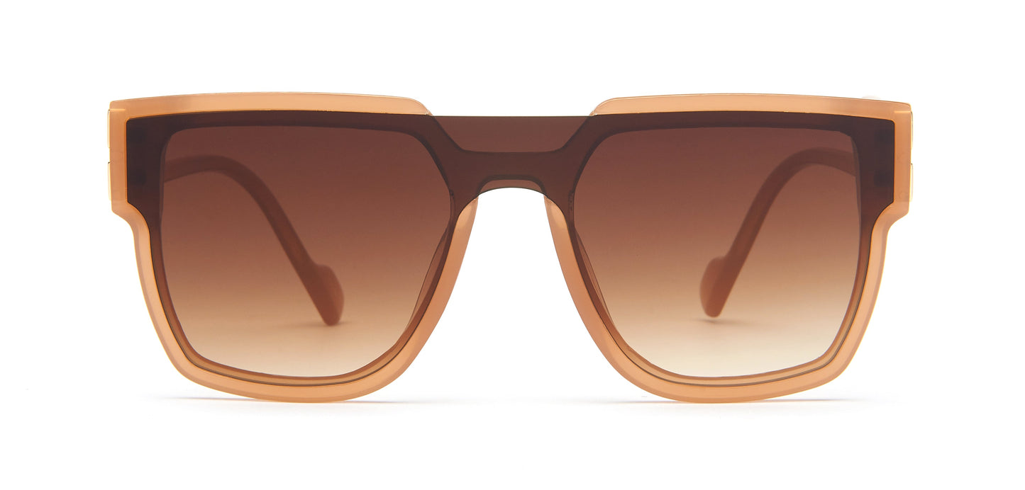 DS-8138 - Lentes sin montura con lente de una sola pieza y marco plástico