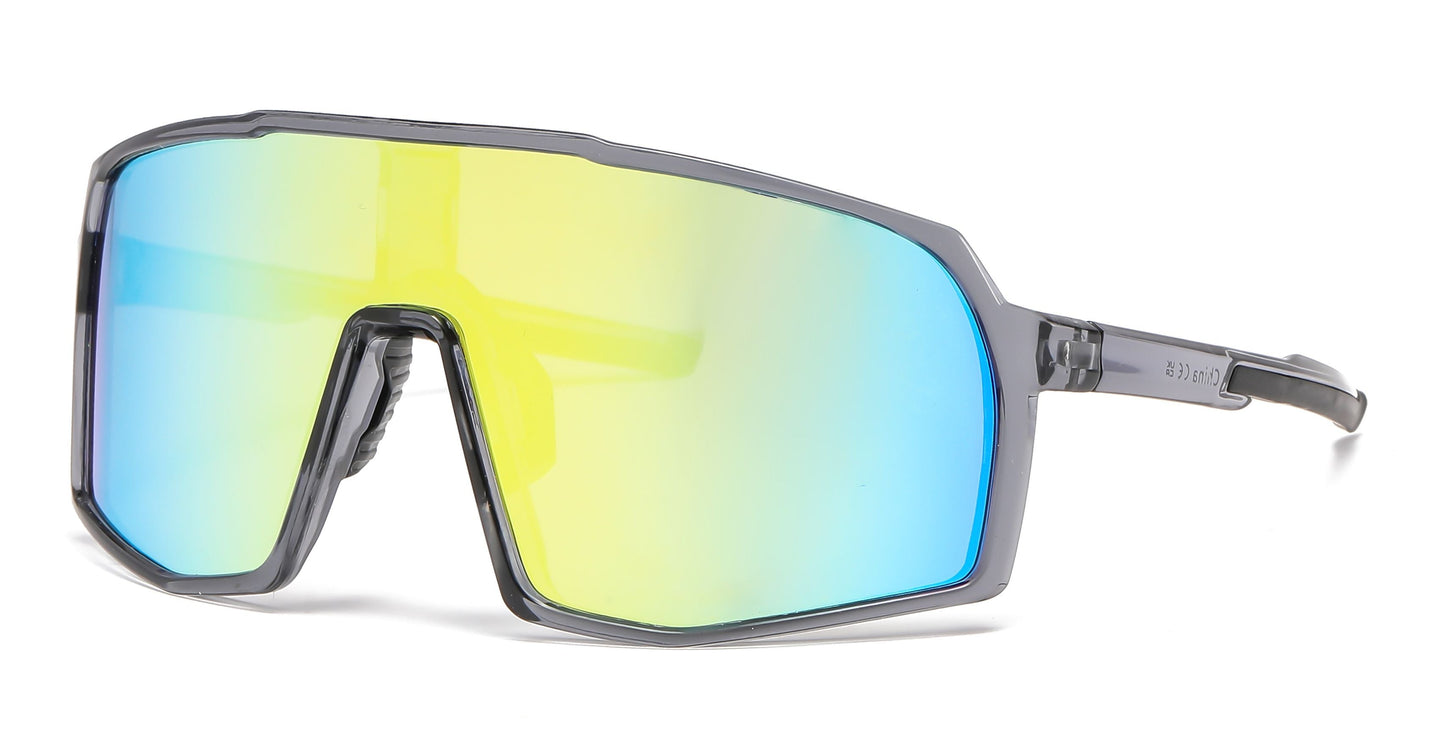 DS-5241 - Lentes Deportivos tipo escudo con mica continua de una sola pieza y marco plástico