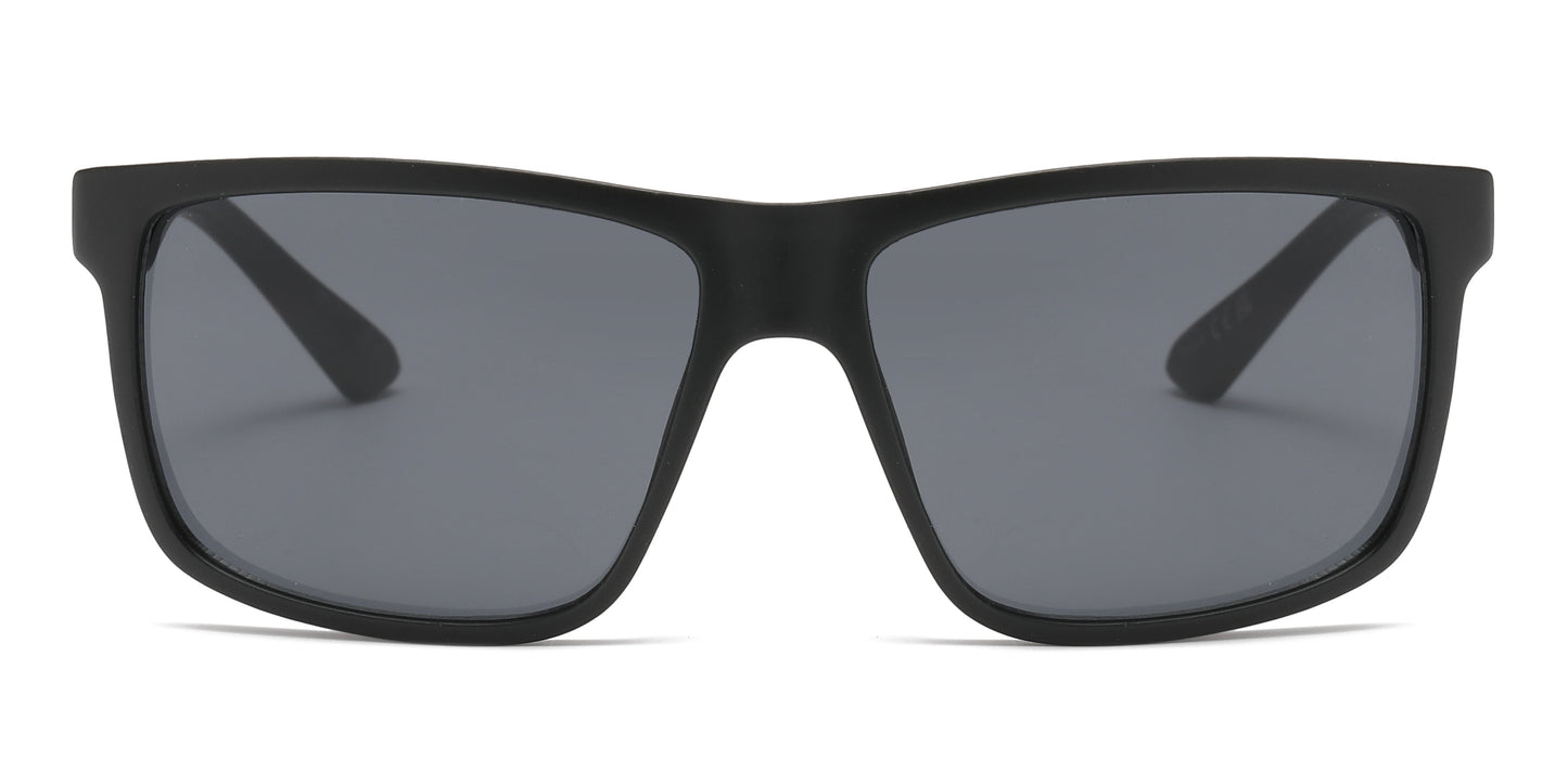 DS-6829 - Lentes deportivos clásicos con diseño cuadrado y armazón plástico