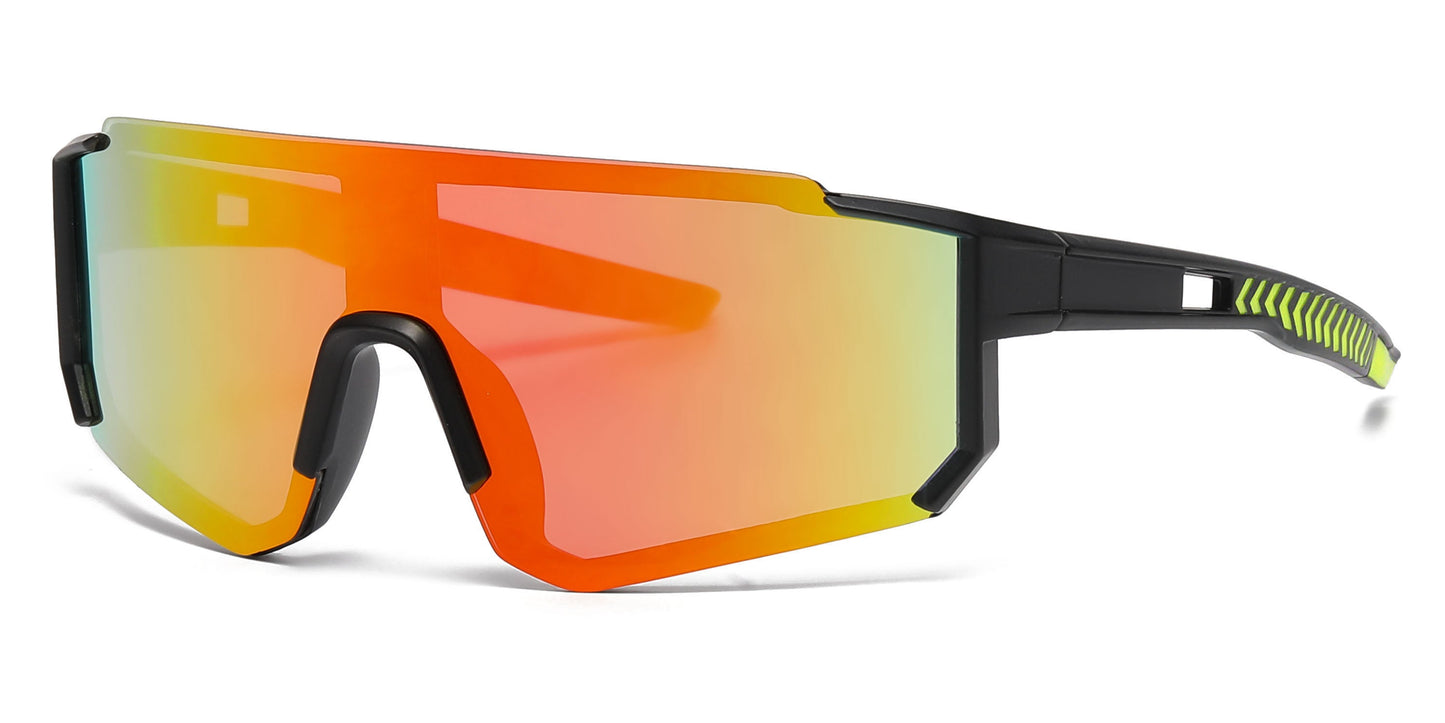 DS-4591 - Lentes infantiles con diseño de media montura y lente espejo tipo escudo