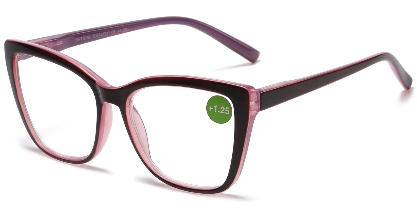 DS-RS 1242 - Lentes de lectura estilo cat eye de plástico