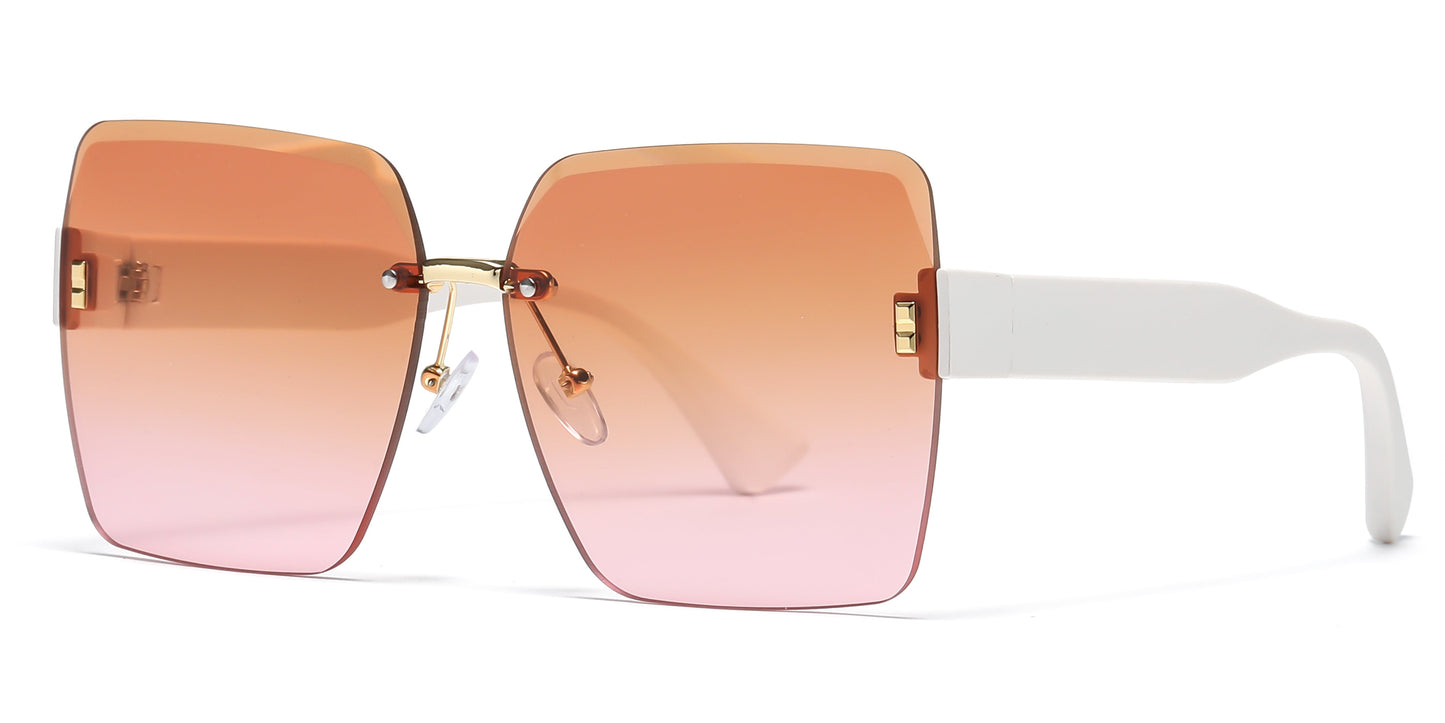 DS-7026 - Lentes plásticos sin montura con diseño cuadrado femenino