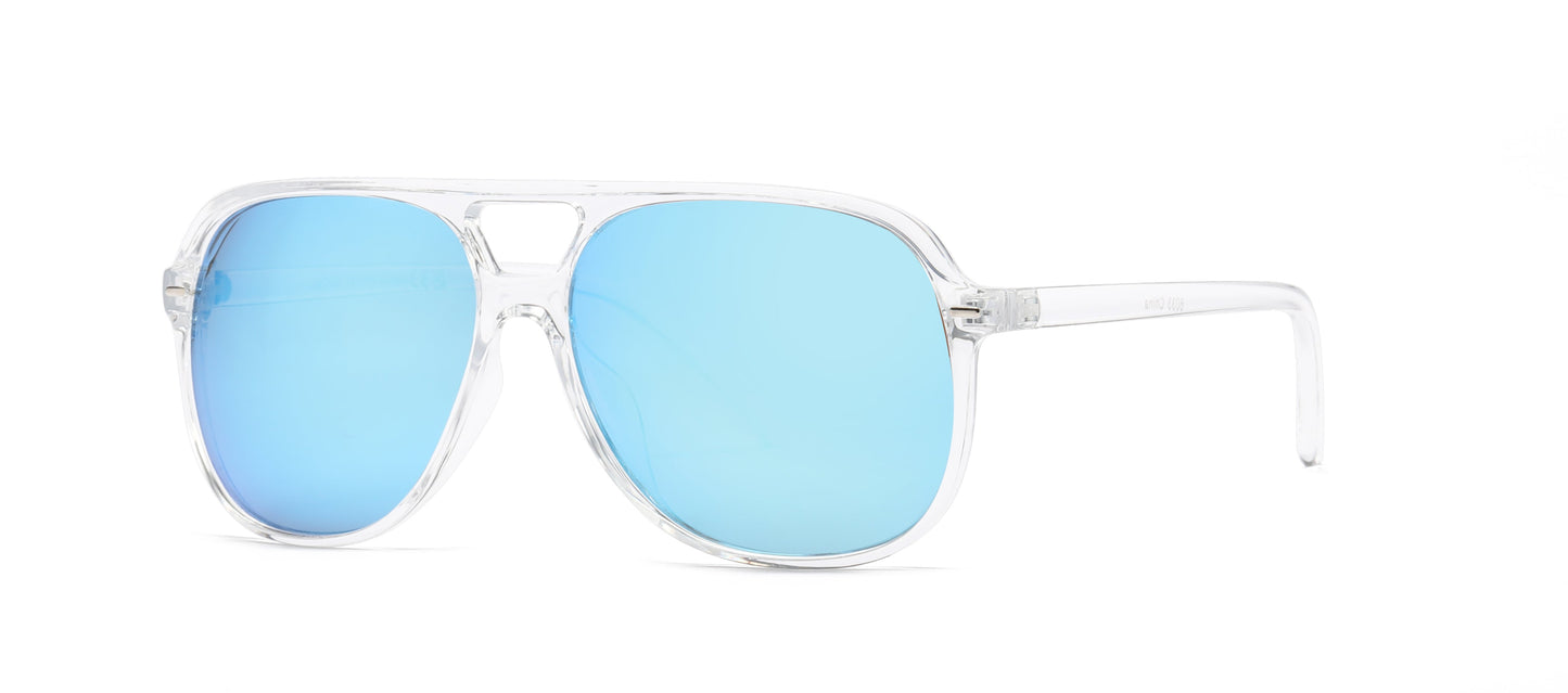 DS-8033 - Lentes Flat Top de plástico con estilo de moda elegante