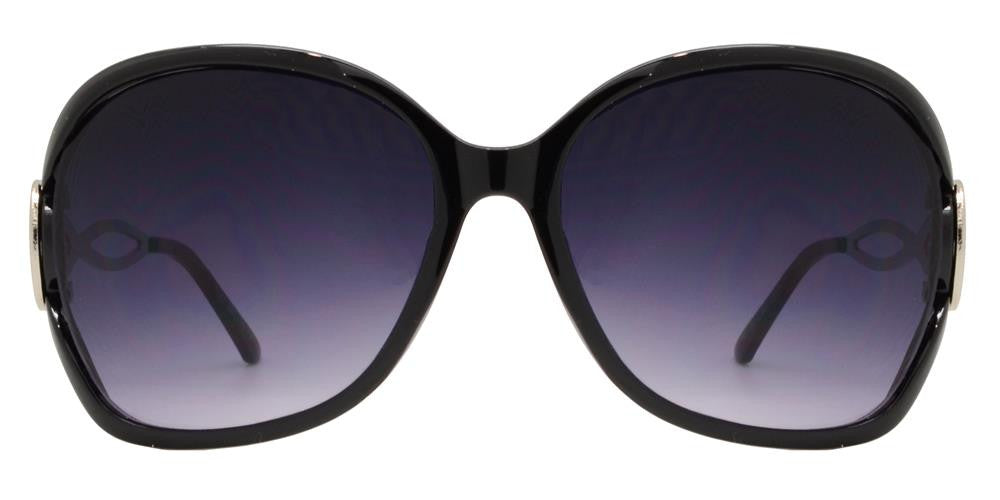 DS-7567 - Lentes de sol estilo mariposa con varillas metálicas decorativas