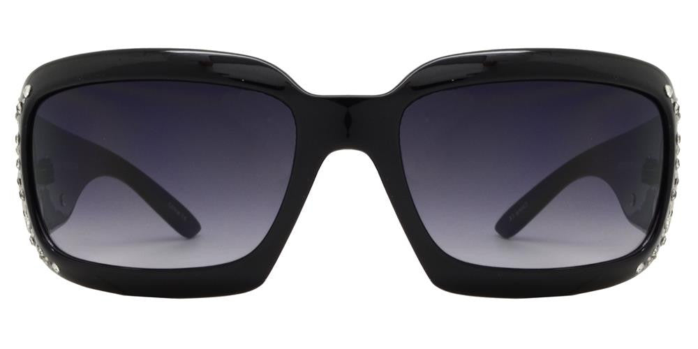 DS-7673 - Lentes rectangulares gruesos con doble adorno metálico en varillas
