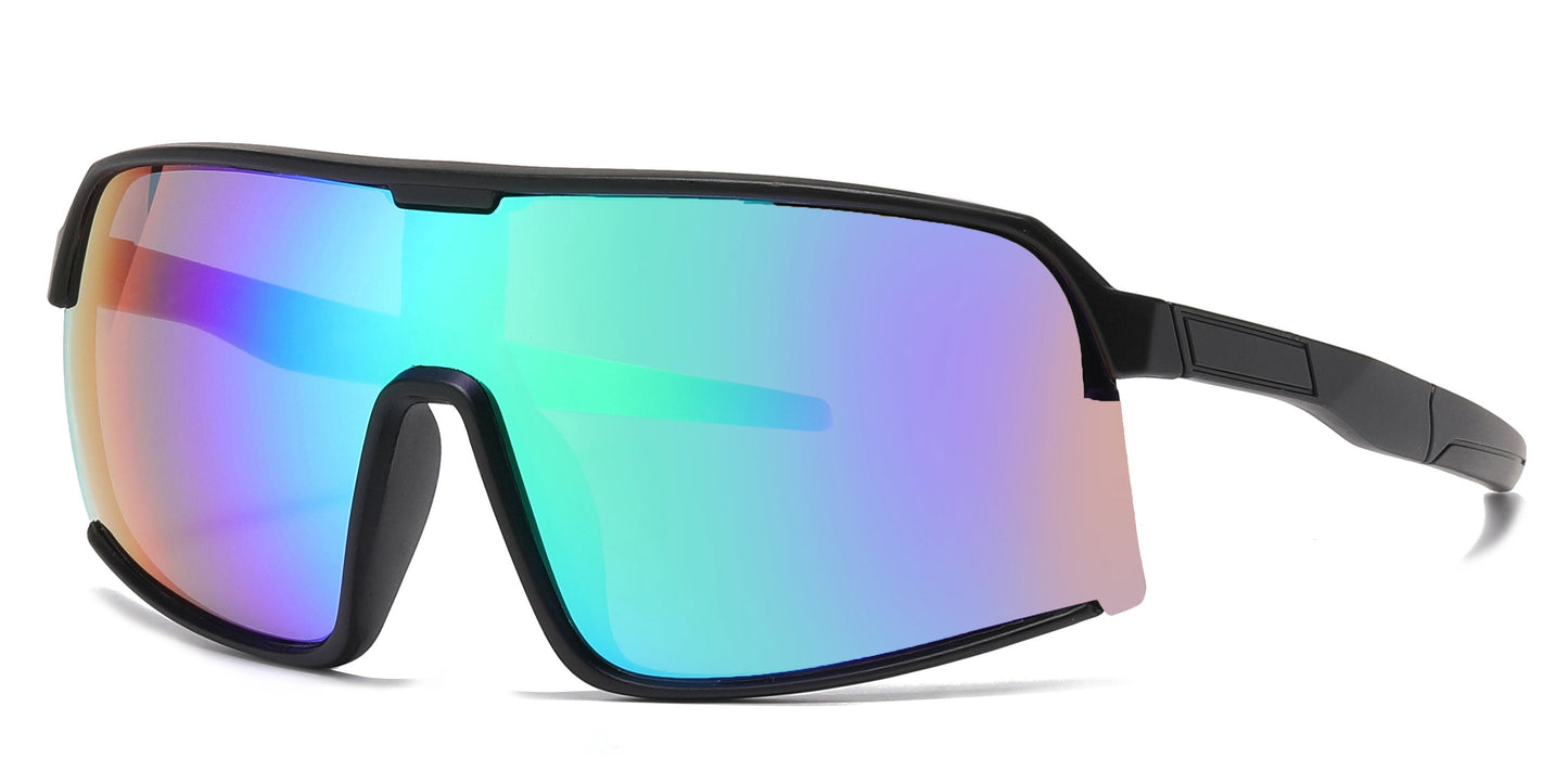 DS-4590 - Lentes deportivos envolventes para niños con lente tipo escudo y mica espejo