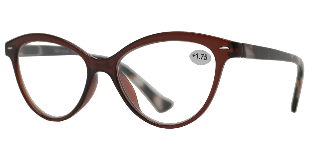 DS-RS 1157 - Lentes de lectura Cat Eye de plástico para mujer