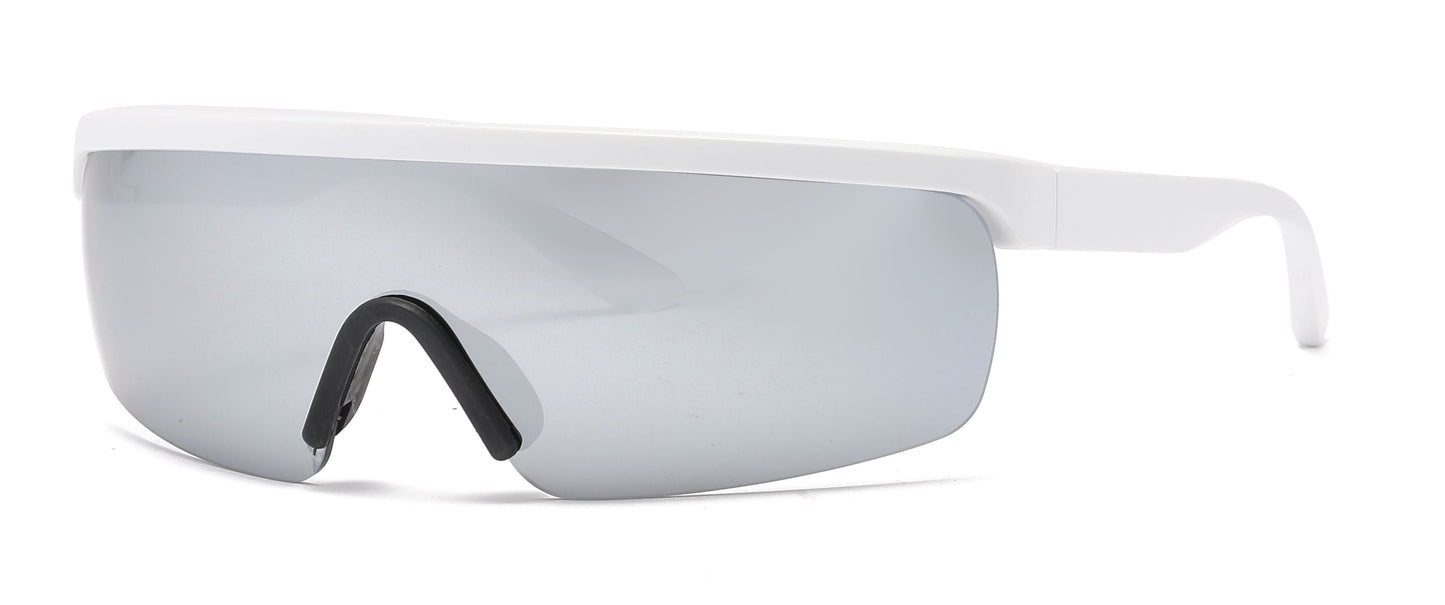 DS-2682 - Lentes de sol tipo escudo de una sola pieza con armazón plástico