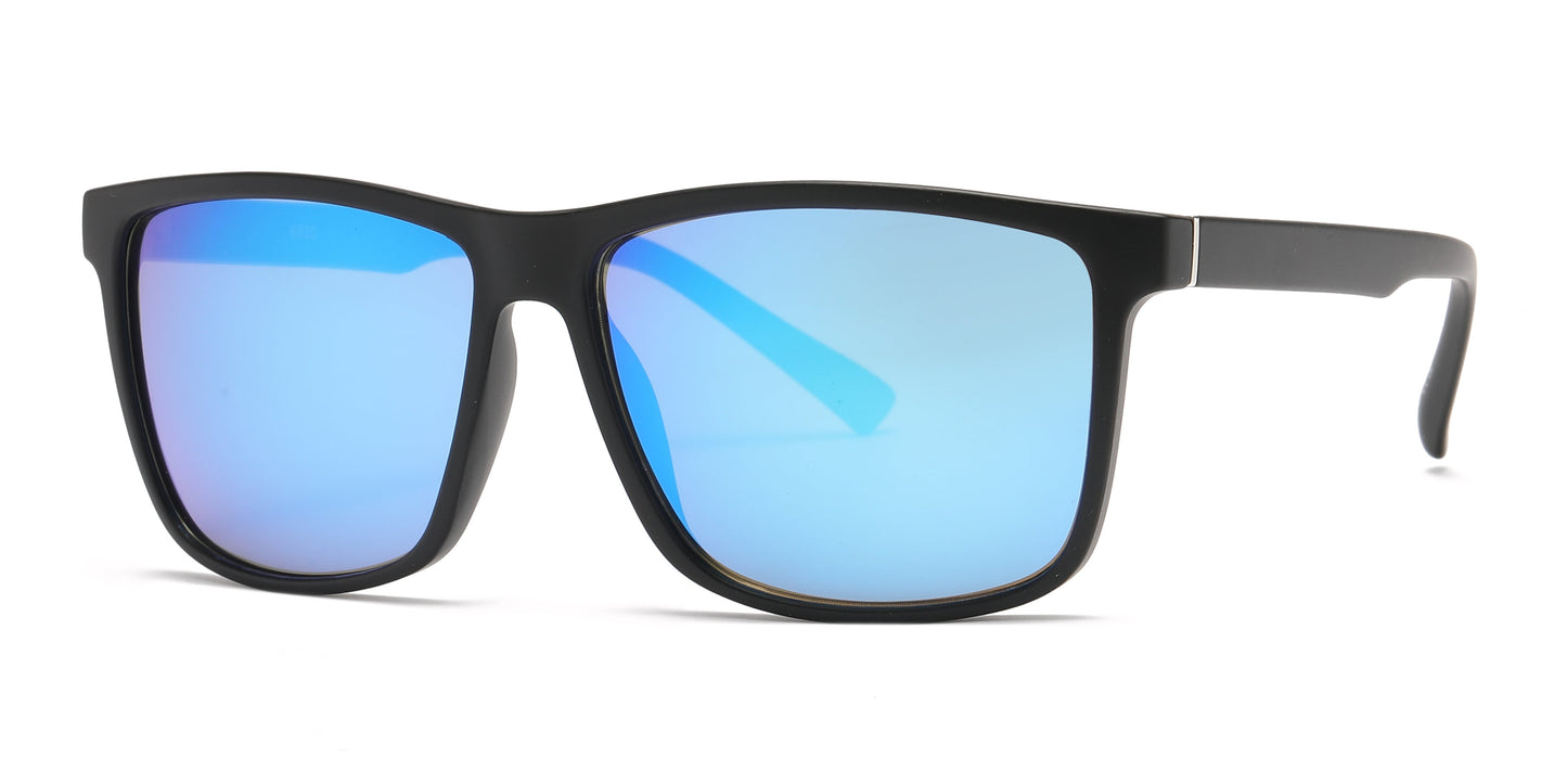 DS-6820 - Lentes deportivos cuadrados para hombre con armazón plástico moderno