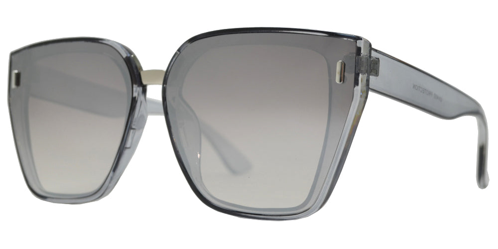 DS-8787 - Lentes de sol de plástico con mica plana y diseño contemporáneo