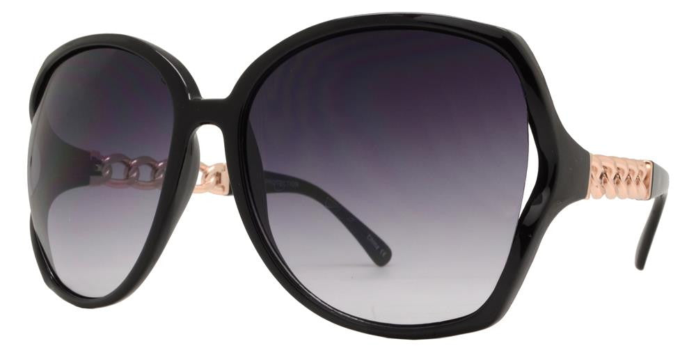DS-8051 - Lentes plásticos tipo mariposa con varillas decoradas en cadena