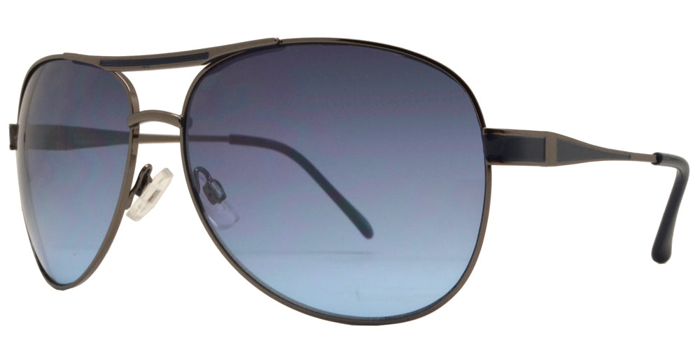 DS-OX 2831 - Lentes estilo Aviador metálicos clásicos con barra superior