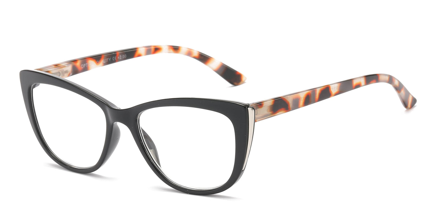 DS-RS 1200 - Lentes de lectura Cat Eye con marco plástico clásico