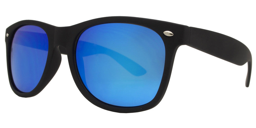DS-7110 Black Spectrum - Lentes clásicos Horn Rimmed con mica de espejo color espectro