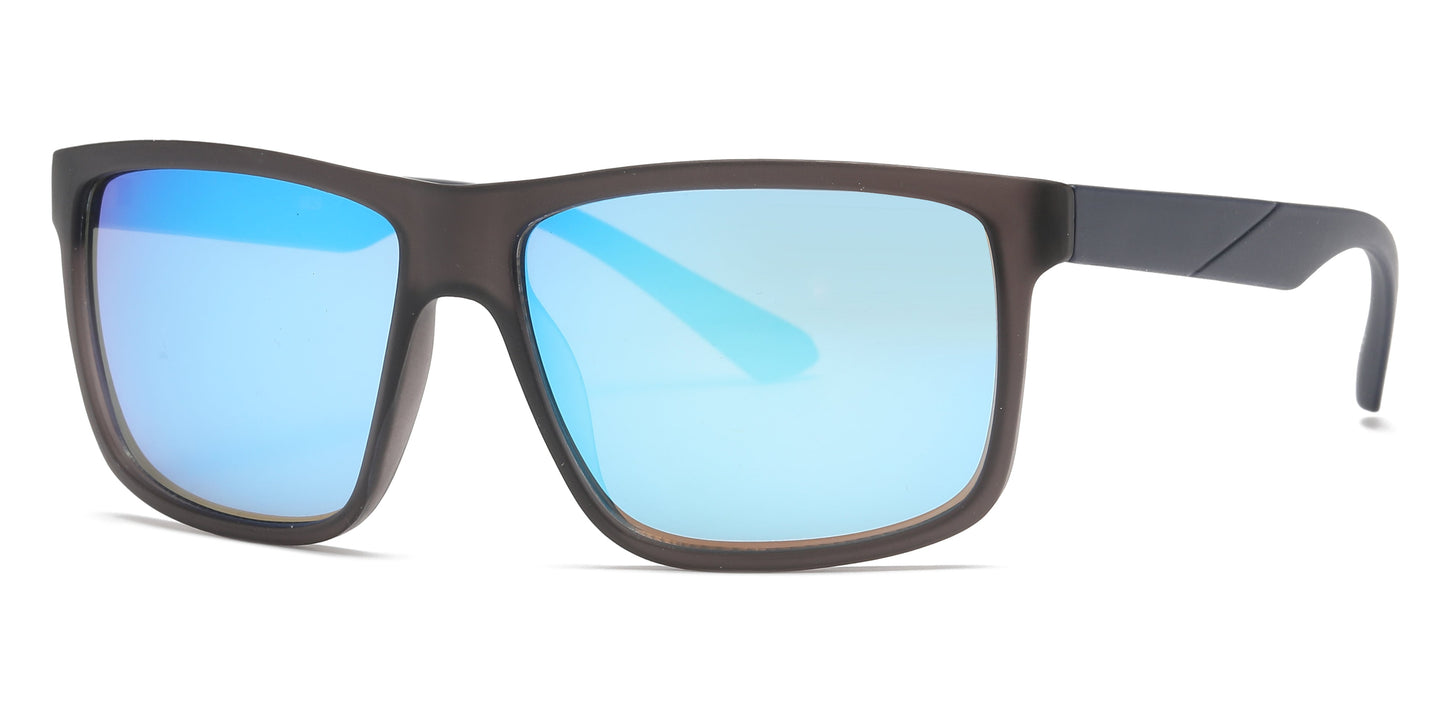 DS-6829 - Lentes deportivos clásicos con diseño cuadrado y armazón plástico
