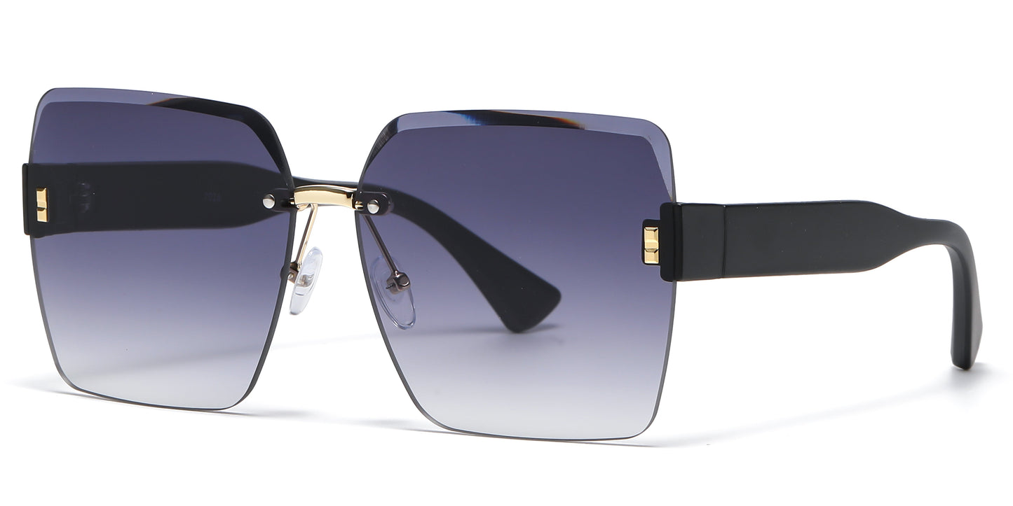 DS-7026 - Lentes plásticos sin montura con diseño cuadrado femenino