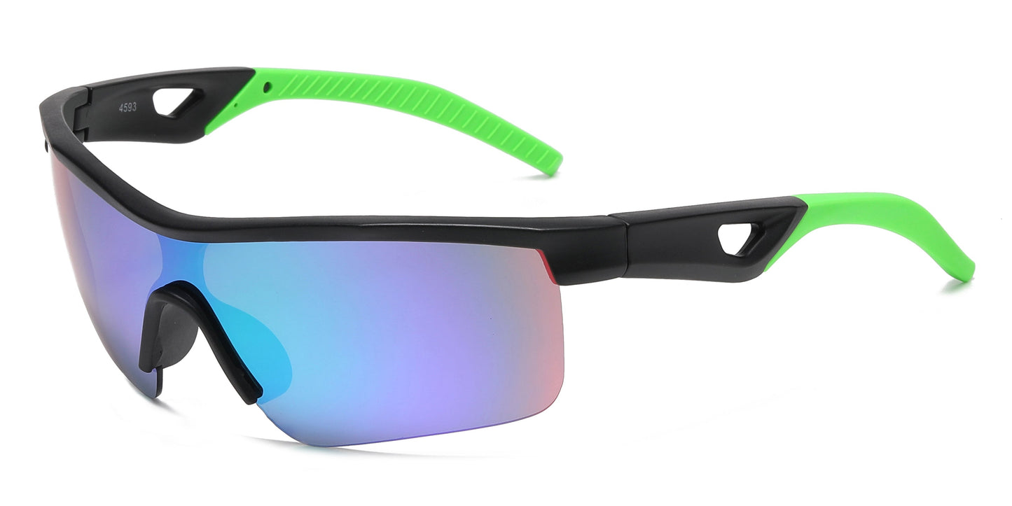 DS-4593 - Lentes deportivos para niños de media montura con mica tipo escudo