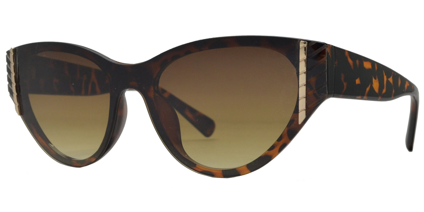 DS-8132 - Lentes Cat Eye con lente de una sola pieza y diseño plástico moderno