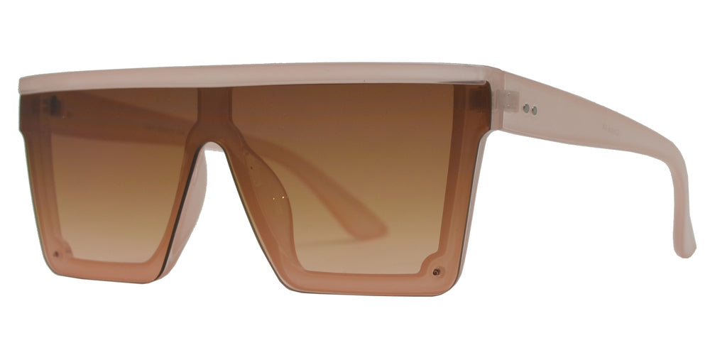 DS-7994 - Lentes de sol retro Flat Top de una sola pieza con mica plana