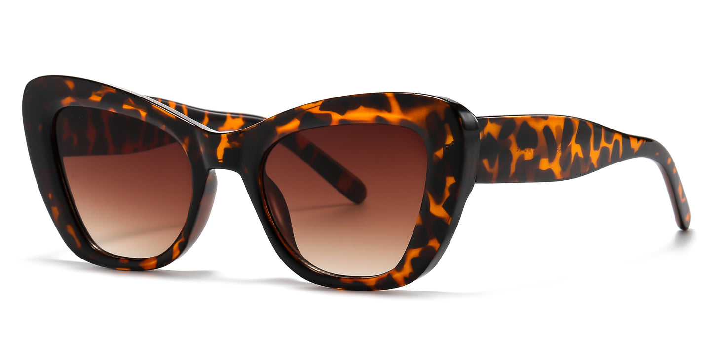 DS-2686 - Lentes de sol estilo Cat Eye para mujer con marco plástico