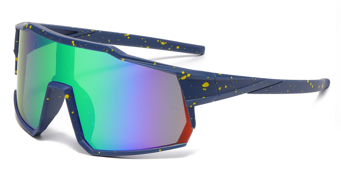 DS-4908 - Lentes para niños con diseño deportivo y mica tipo escudo