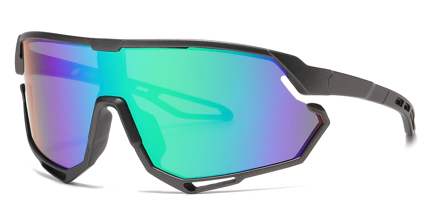 DS-4589 - Lentes deportivos para niños con lente tipo escudo de una sola pieza y marco plástico