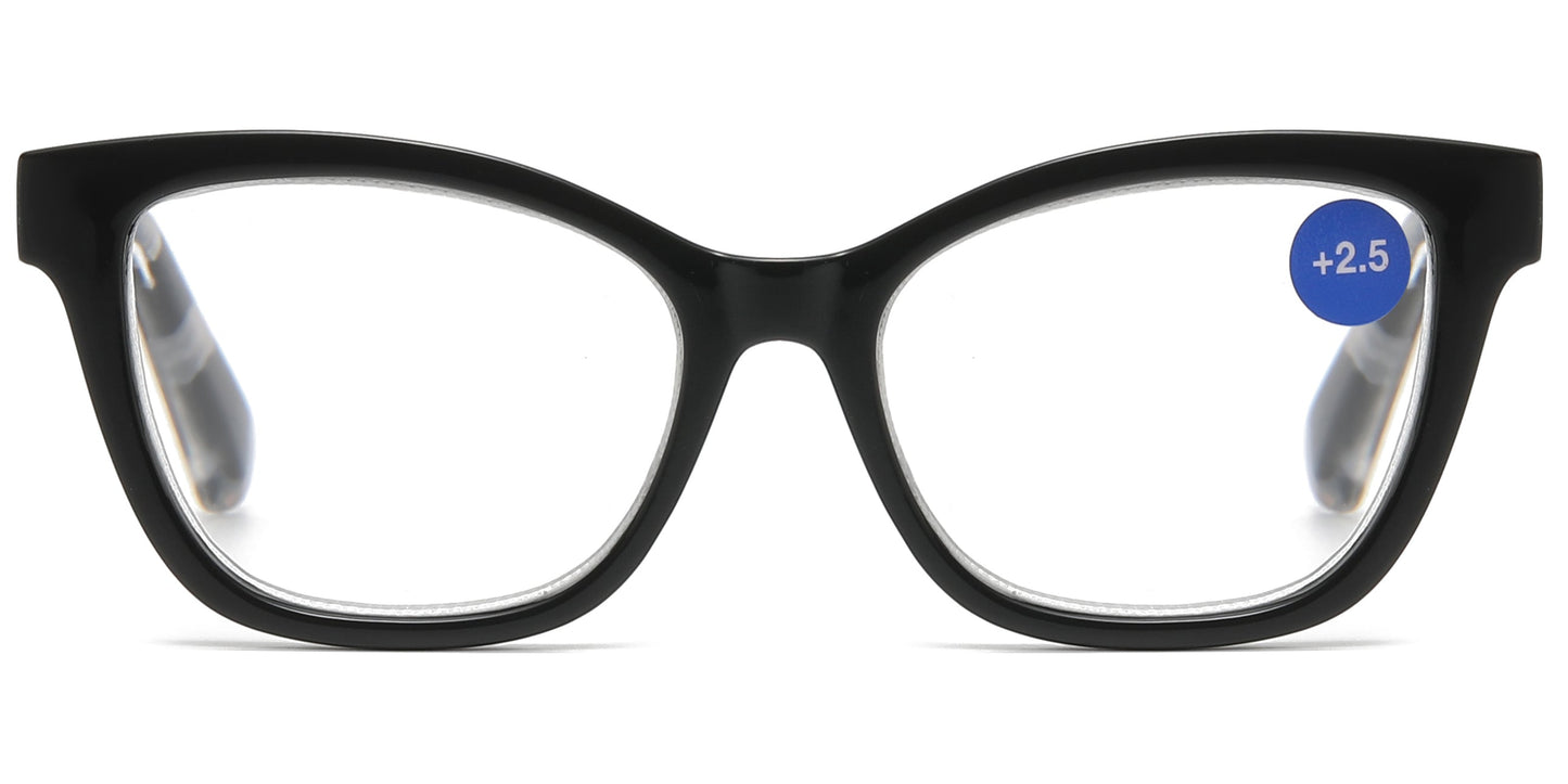 DS-RS 1277 - Lentes de lectura Cat Eye con armazón elegante de plástico