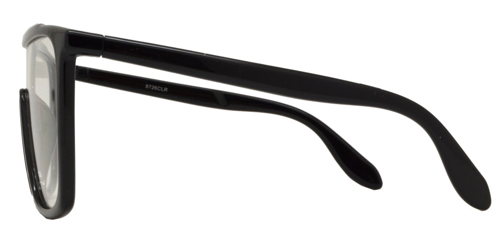 DS-8726 Clear - Lentes tipo escudo Flat Top con mica transparente
