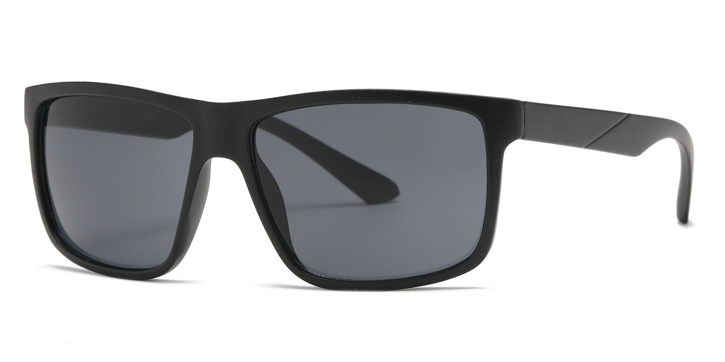 DS-6829 - Lentes deportivos clásicos con diseño cuadrado y armazón plástico