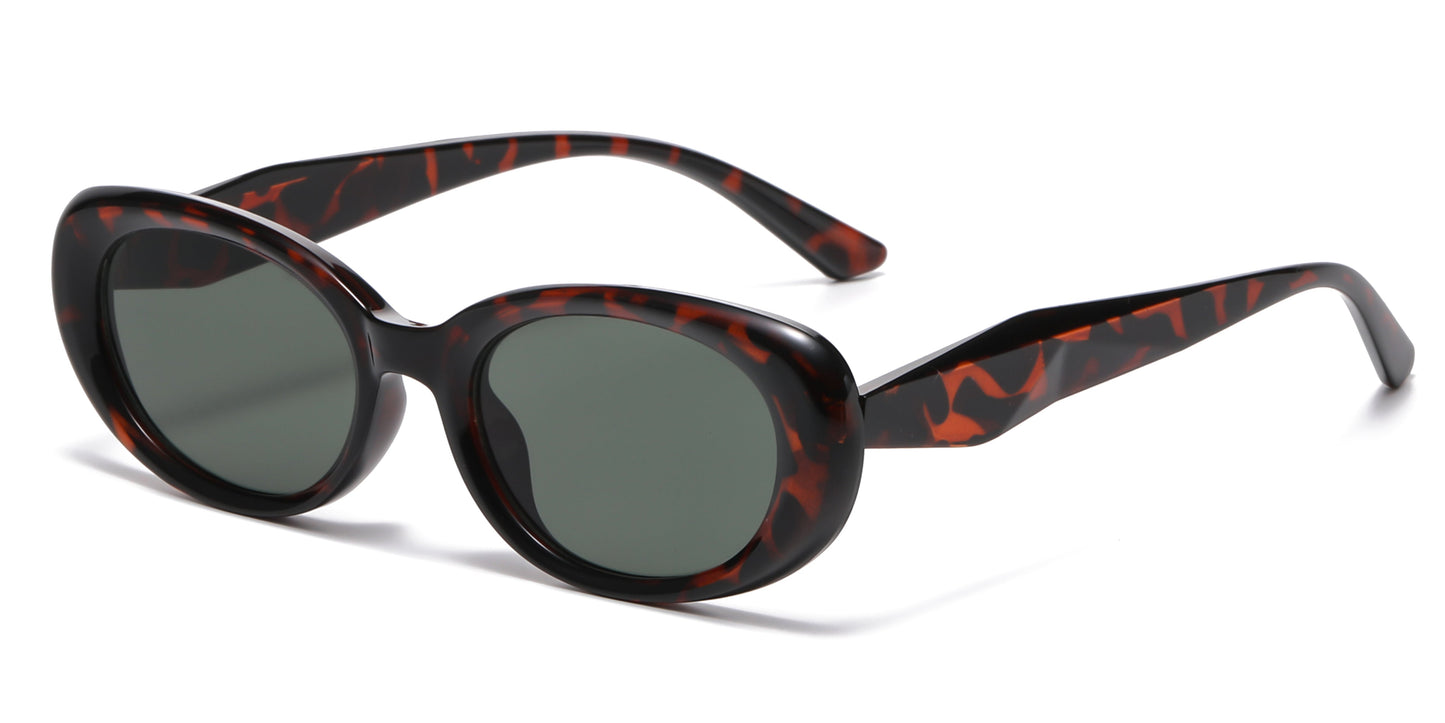 DS-2691 - Lentes de sol con diseño rectangular y armazón plástico