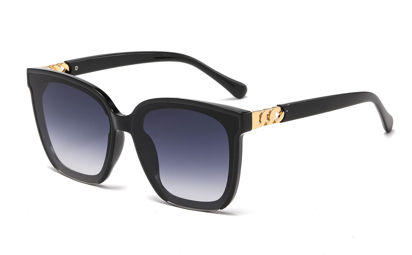 DS-2680 - Lentes de sol cuadrados estilo mariposa con mica plana