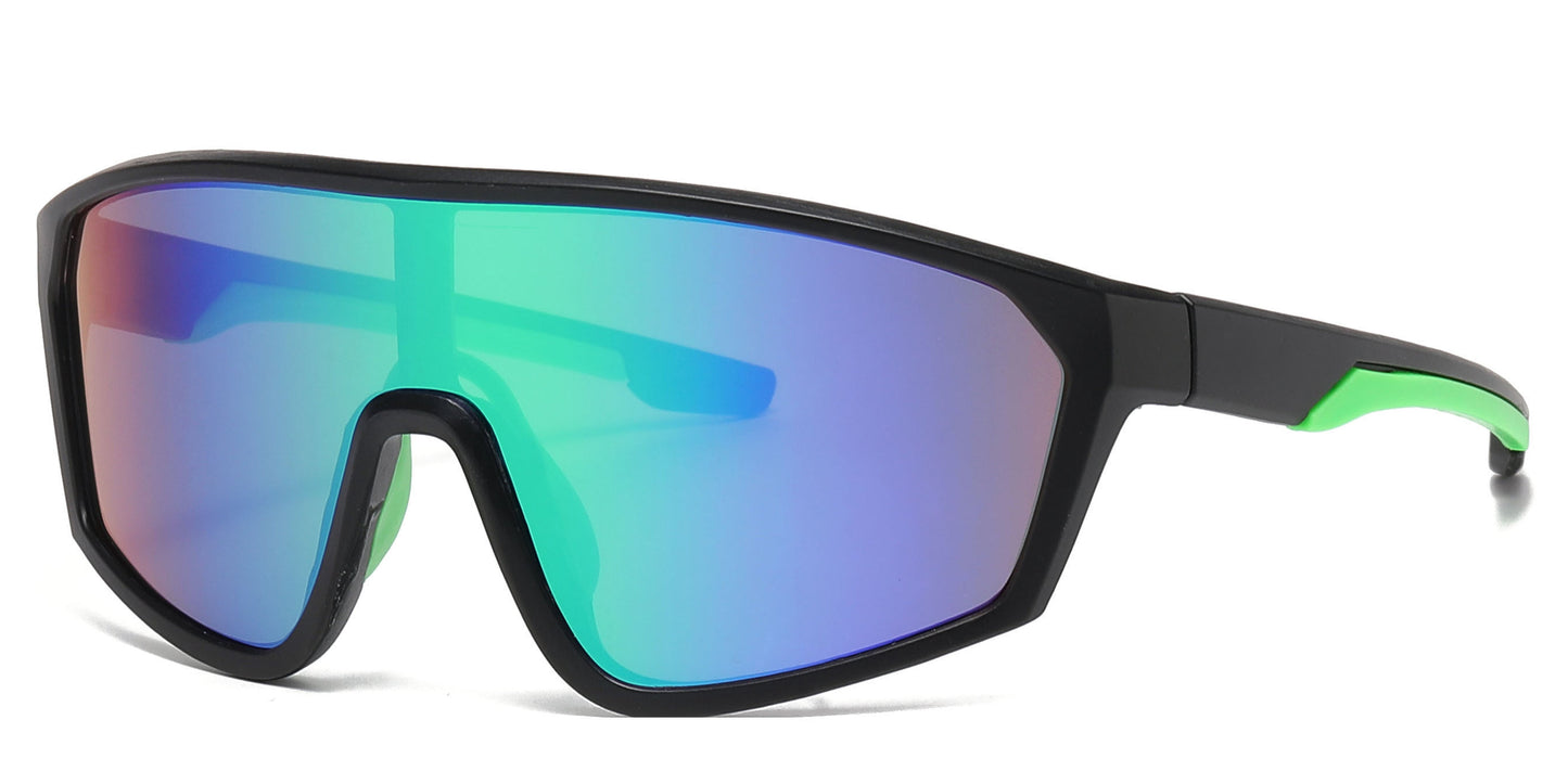 DS-4906 - Lentes deportivos para niños con diseño tipo escudo y lente de una sola pieza