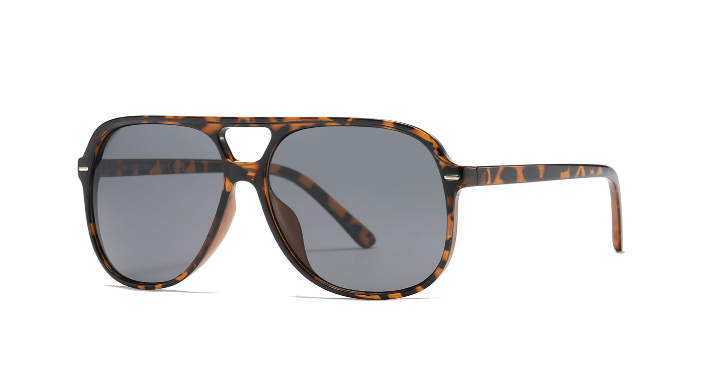 DS-8033 - Lentes Flat Top de plástico con estilo de moda elegante