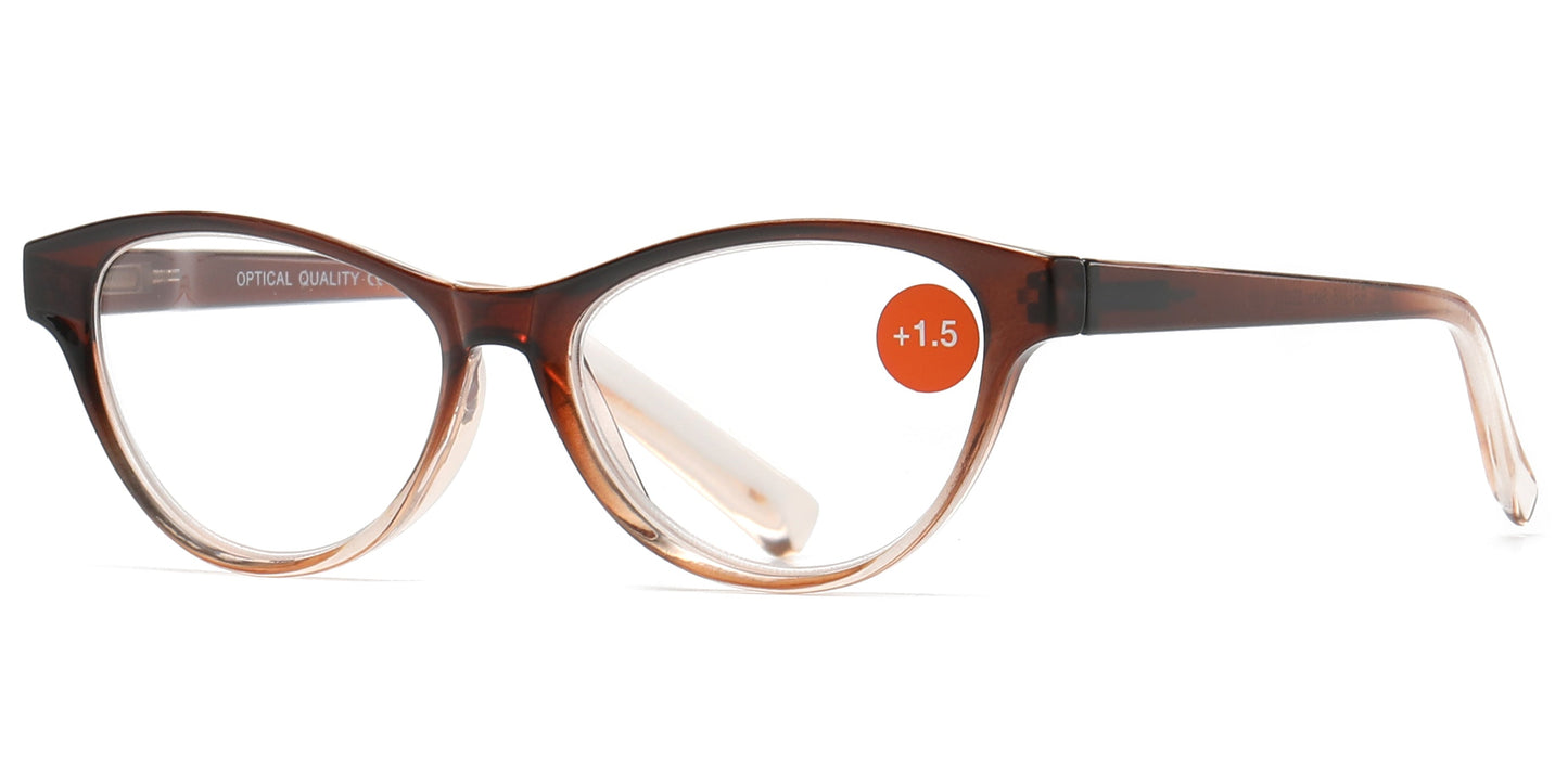 DS-RS 1275 - Lentes de lectura Cat Eye con estilo femenino en plástico