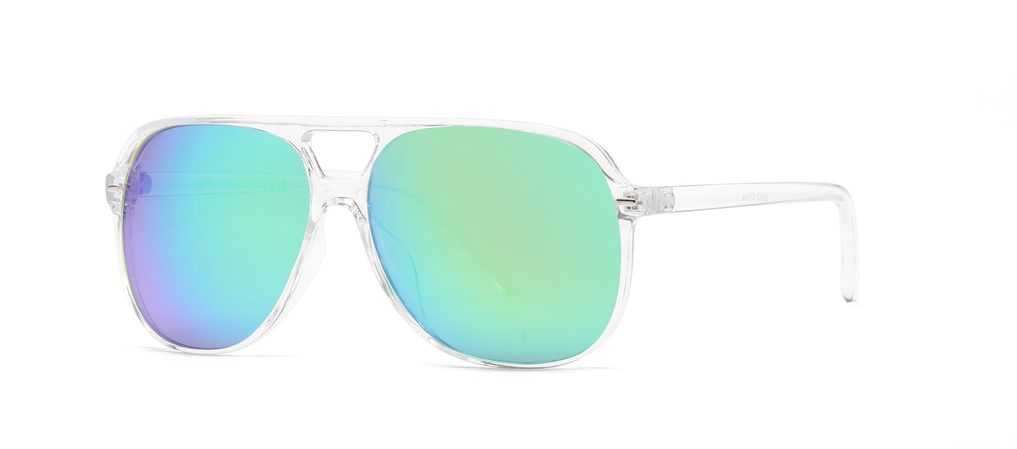 DS-8033 - Lentes Flat Top de plástico con estilo de moda elegante