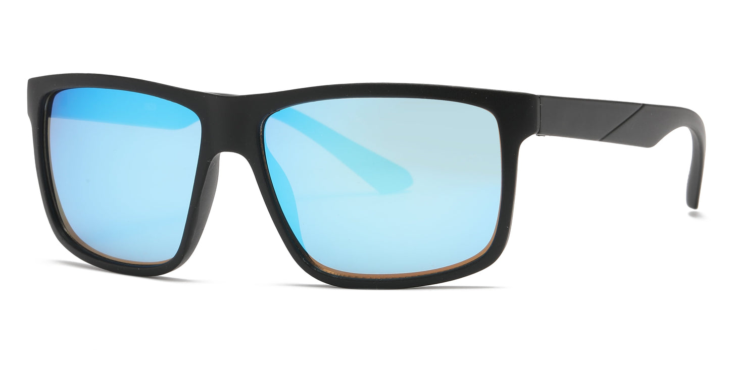 DS-6829 - Lentes deportivos clásicos con diseño cuadrado y armazón plástico