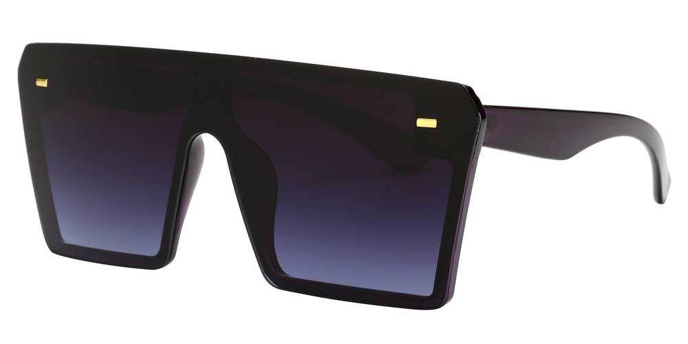 DS-7964 - Lentes oversized con estilo Flat Top y marco moderno