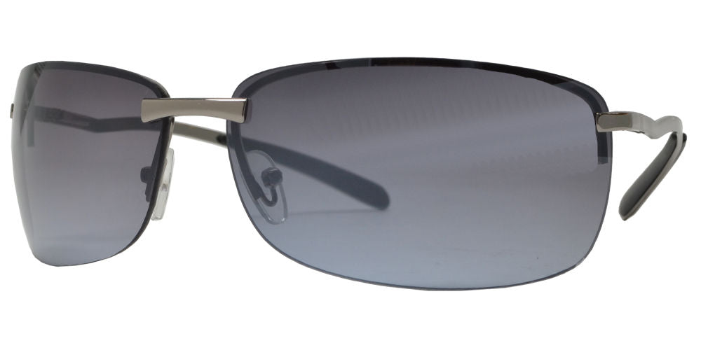DS-5333 - Lentes deportivos sin montura con lente tipo smoke y marco metálico