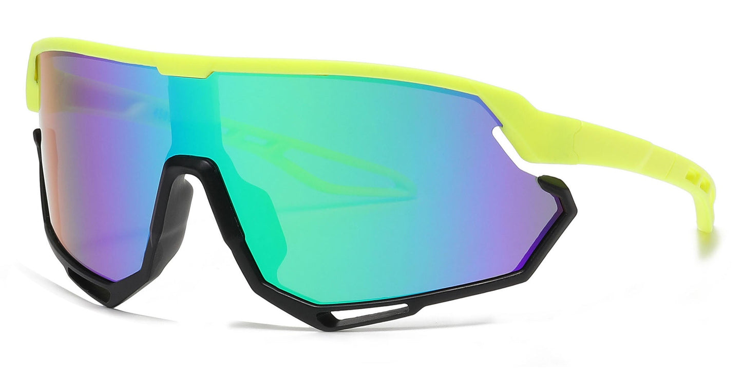 DS-4589 - Lentes deportivos para niños con lente tipo escudo de una sola pieza y marco plástico