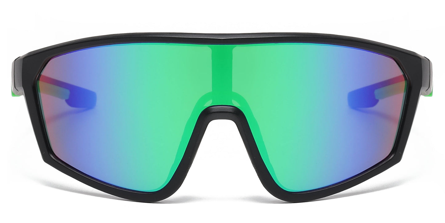 DS-4906 - Lentes deportivos para niños con diseño tipo escudo y lente de una sola pieza