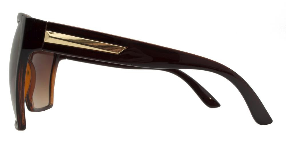 DS-7555 M - Lentes Oversize retro cuadrados Flat Top
