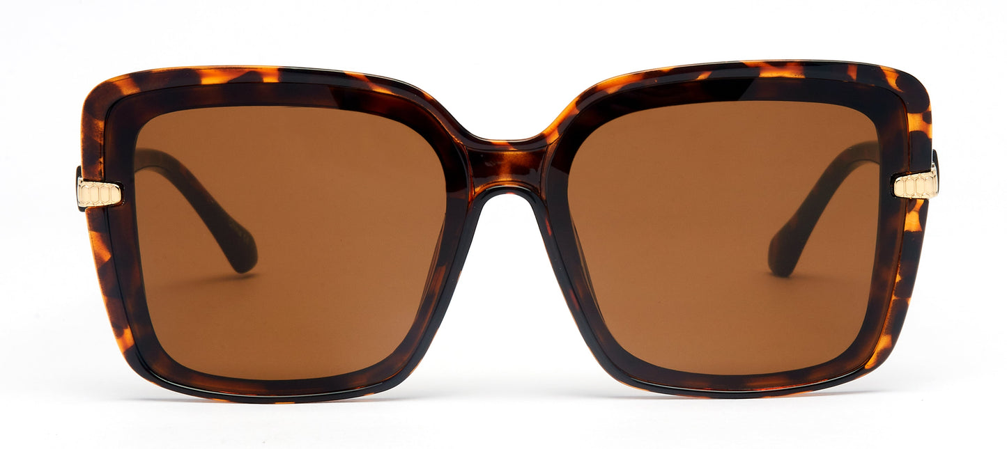 DS-8136 - Lentes cuadrados con mica plana y diseño moderno en plástico