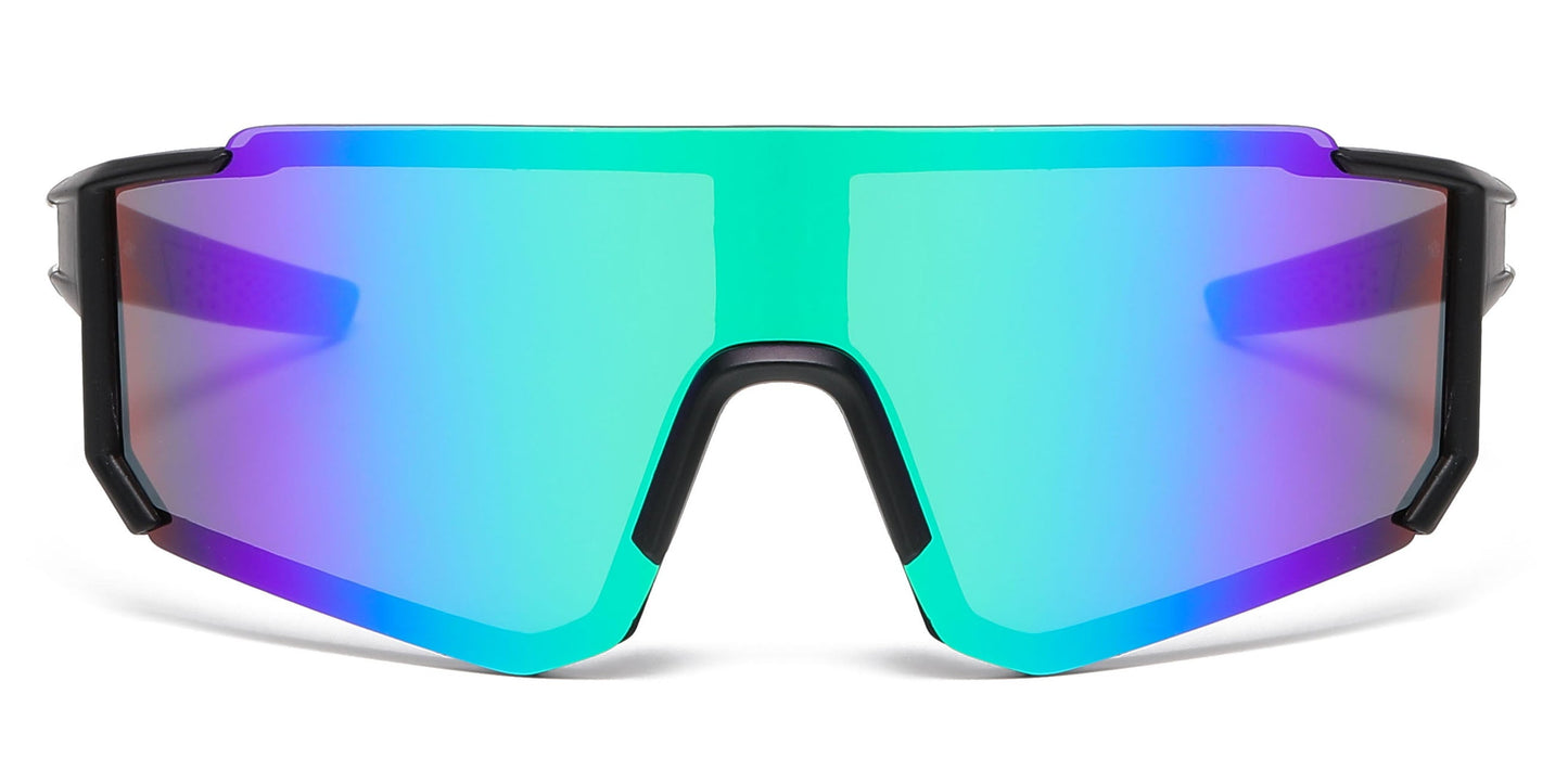 DS-4591 - Lentes infantiles con diseño de media montura y lente espejo tipo escudo