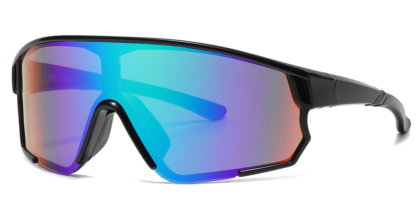 DS-5221 - Lentes deportivos con lente de una sola pieza y marco plástico
