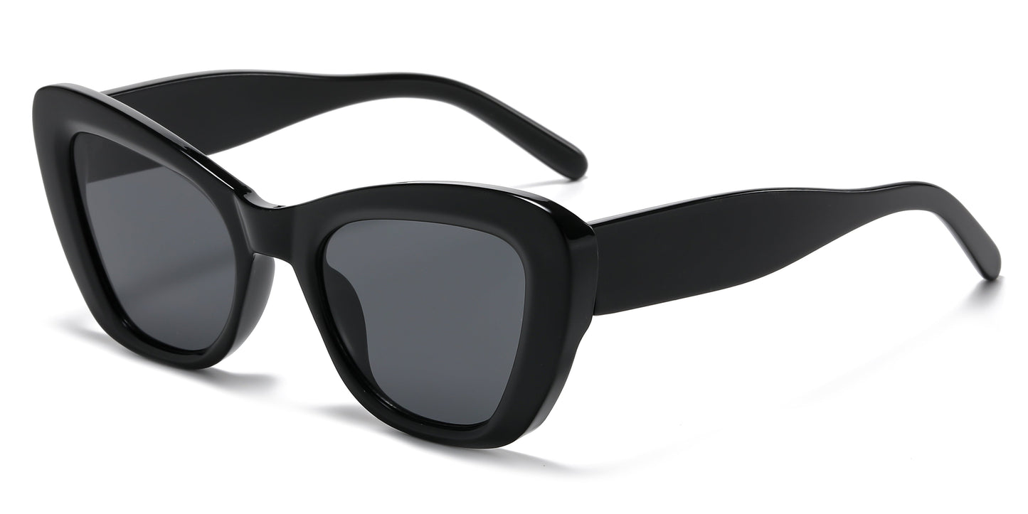 DS-2686 - Lentes de sol estilo Cat Eye para mujer con marco plástico