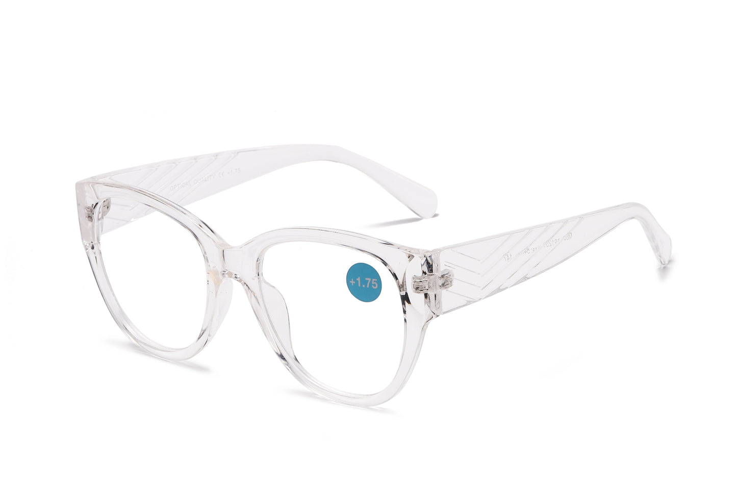 DS-RS 1251 - Lentes de lectura grandes estilo cat eye de plástico